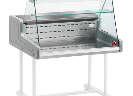 Refrigerated display counter - right glass panel