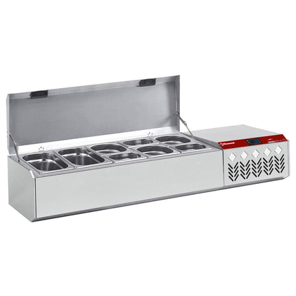 Refrigerated structure GN 5x1/4 , with lid