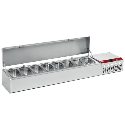 Refrigerated structure GN 8x1/4, with lid