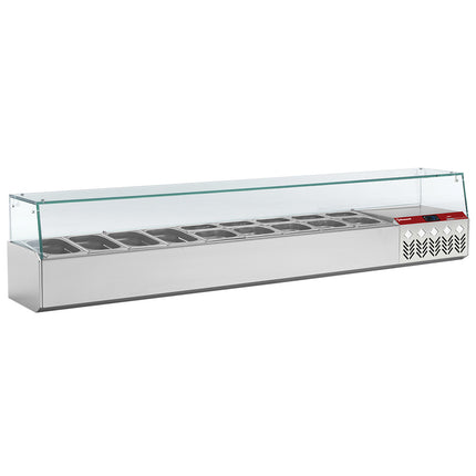 Refrigerated structure GN 9x1/4, with right glass