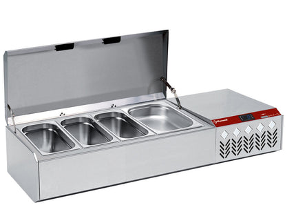 Refrigerated structure GN 4x1/3, 1x1/9, with lid