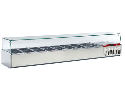 Refrigerated structure GN 8x1/3, 1x1/9, with right glass