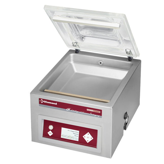 Vakuummaskin, kammer 350x370xh150 mm - 16 m3/h LCD
