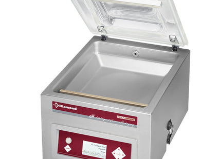Vacuum machine, chamber 350x370xh150 mm - 16 m3/h LCD
