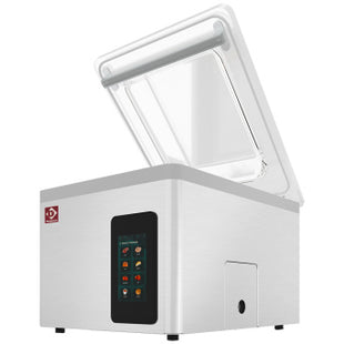 Vacuum machine, stainless steel tank 460x420xh180 mm. 21 m3/h TOUCH screen