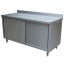 Table cupboard neutral, sliding doors, on wall
