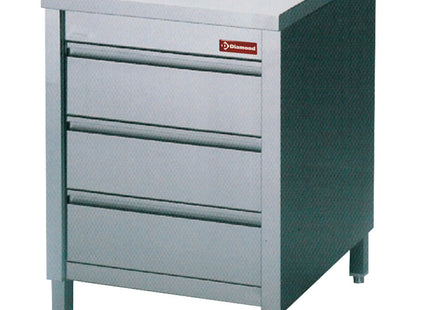 Table on cupboard with 3 drawers GN1/1