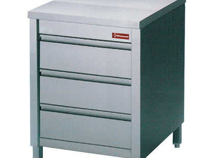 Table sur placard avec 3 tiroirs GN1/1