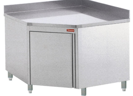Tables on cupboard with angle 90°