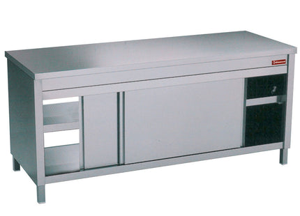 Table on neutral cupboard "pass through"