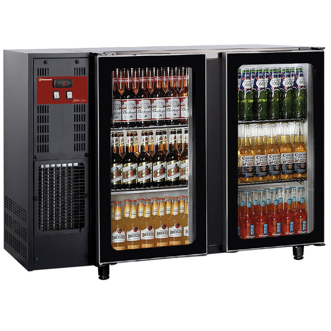 Vitrine à boissons réfrigérée 2 portes vitrées, 375 litres