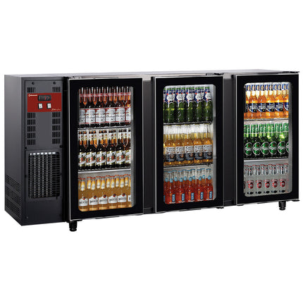 Flaskekøler 3 GLASDØRER, 579 liter