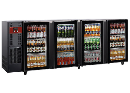 Back Bar Kylare 4 glas Dörrar, 783 liter