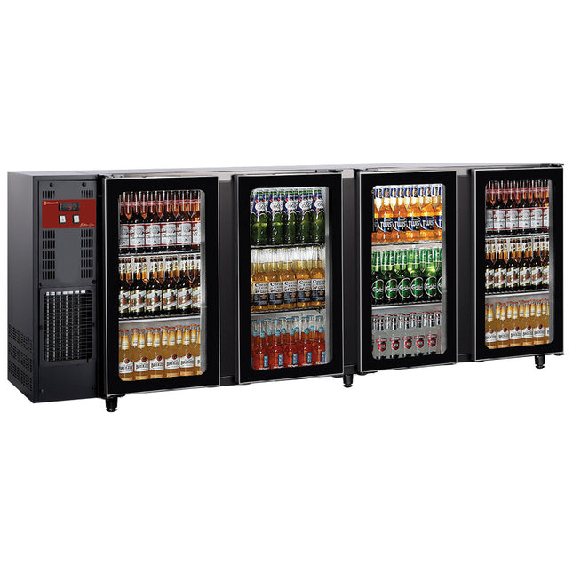 Back Bar Køler 4 GLASDØRER, 783 liter