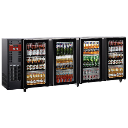 Back Bar Køler 4 GLASDØRER, 783 liter