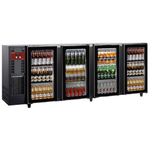 Back Bar Cooler 4 glass doors, 783 liters