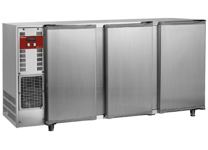 Bottle cooler, stainless steel, 3 doors, 579 liters
