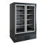 Wall-mounted freezer element, self-service, swinging doors - FULL BLACK
