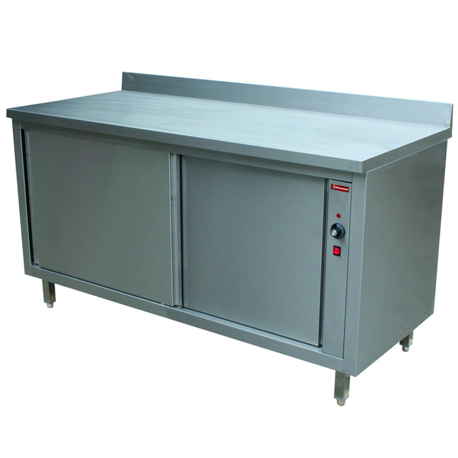 Armoires chauffantes porte coulissante + rebord