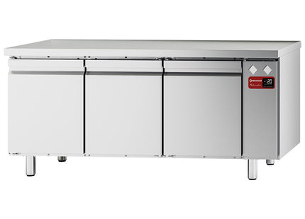 Table réfrigérée, ventilée, 3 portes GN 1/1, (sans groupe)