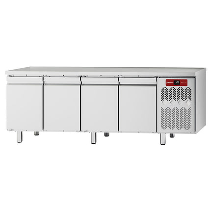 Refrigerated table, ventilated, 4 doors GN 1/1