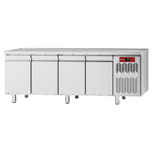 Refrigerated table, ventilated, 4 doors GN 1/1