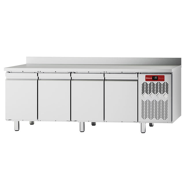 Table réfrigérante murale, ventilée, 4 portes GN 1/1, 550 litres