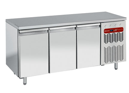 Table réfrigérée, ventilée, 3 portes GN 1/1
