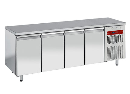 Ventilated freezing table, 4 doors GN 1/1