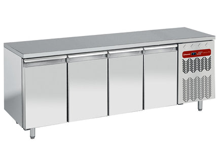 Table réfrigérée, ventilée, 4 portes GN 1/1