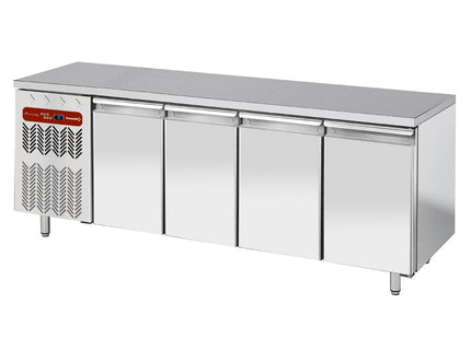 Ventilated "wall" cooling table, 4 doors GN 1/1, group on the left