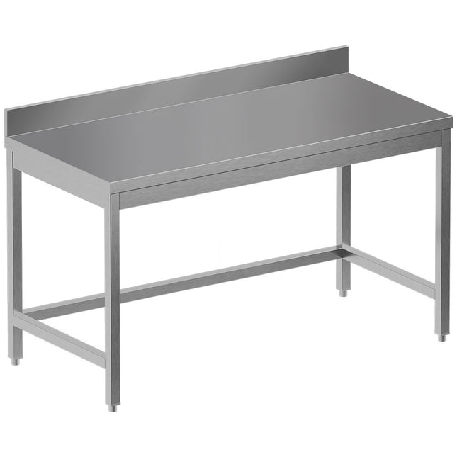 Work table without undershelf + rear edge