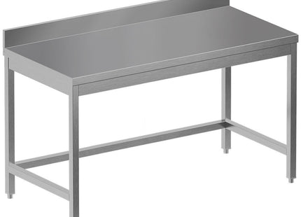 Work table without undershelf + rear edge