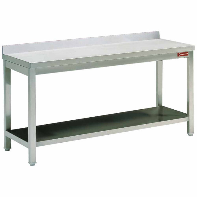 Arbeidsbord med underhylle + bakkant