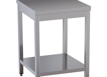 Work table with undershelf + rear edge