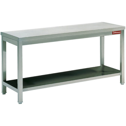 Work table with undershelf