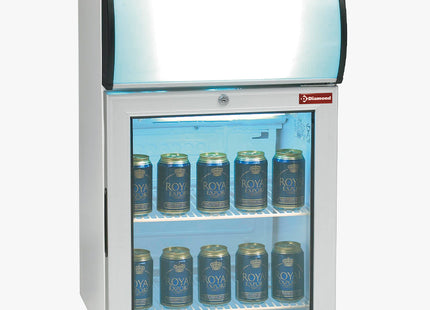 Display table model positive temperature, 60 liters, with light box