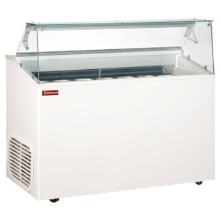 Display for iskrem, 7 beholdere (5 Lt)