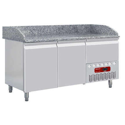 Refrigerated table 2 doors 600x400, 1 neutral drawer (4x trays 600x400)