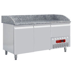 Refrigerated table 2 doors 600x400, 1 neutral drawer (4x trays 600x400)