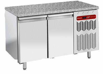 Freezing table, ventilated, 2 doors EN 600x400 - Granite top