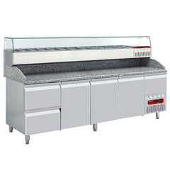 Collection image for: Pizza Counter 3 Doors 2 Drawers