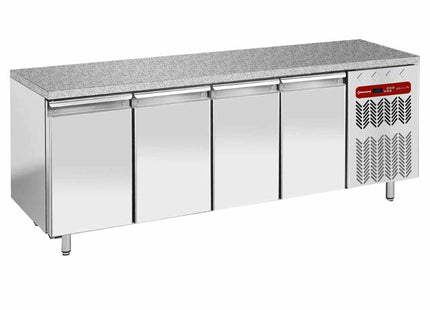 Freezing table, ventilated, 4 doors EN 600x400 - Granite top