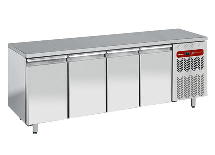 Table réfrigérée, ventilée, 4 portes EN 600x400