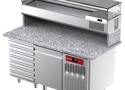 Set Refrigerated table & structure: