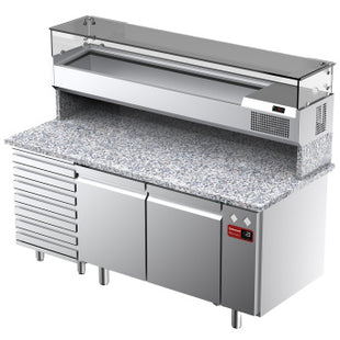 Set Refrigerated table & structure: