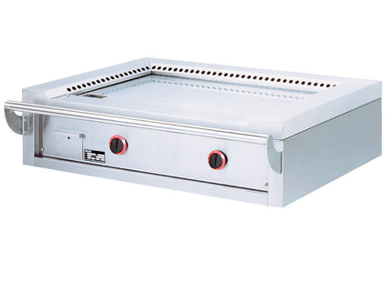 Plaque gaz "Teppanyaki", 2 zones (2x 7 kW), pour la table -Top-