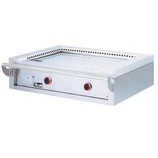 Plaque gaz "Teppanyaki", 2 zones (2x 7 kW), pour la table -Top-