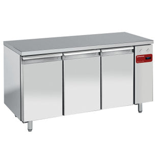 Table réfrigérée, ventilée, 3 portes EN 600x400, (sans groupe)