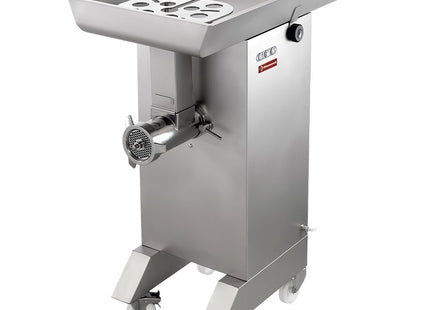 Hachoir à viande inox N° 32, Ø 4,5 mm, 700 kg/h, à roulettes